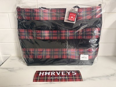 Harveys Seatbelt Bags Medium Streamline Tote Purse and STICKER- TARTAN- NEW