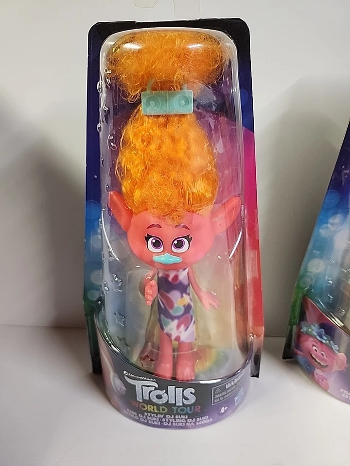 Lote de 3 figuras de acción Trolls World Tour - totalmente nuevas y precintadas Foto 2 de 4