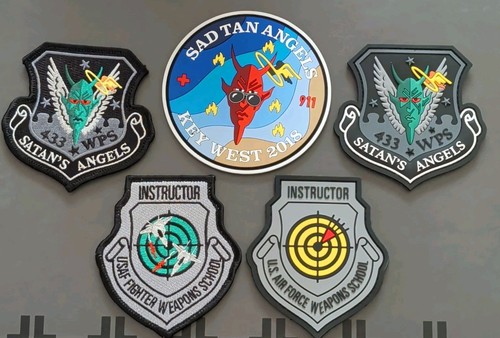 USAF Weapons School 433rd WPS Satans Angels Patch Lot Key West 2018 Instructor