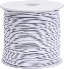 0.8 mm Elastic String Cord Thread Cords for Jewelry Making Bracelets White 