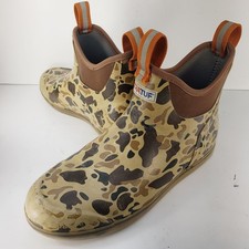 XTRATUF Men's 9M Ankle Deck Boots Multicolor Camoflauge Camo XMAB-DCAM
