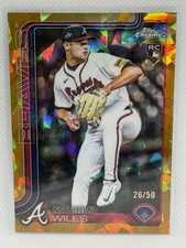 2025 Topps Chrome Update Sapphire Edition Gold 26/50 Nathan Wiles Rookie RC