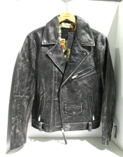 Ed Hardy Distressed Perfecto Leather Biker Motorcycle Jacket NEW WITH TAGS MED