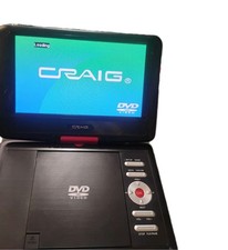 Craig CTFT712 9" Portable DVD/CD Player Swivel Screen - Red Multiple Play Modes
