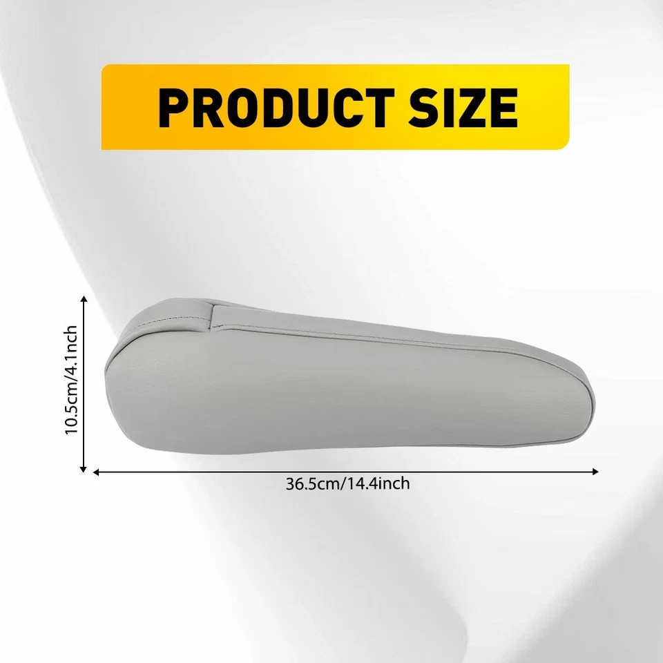 Cubierta de reposabrazos de cuero para asiento de conductor y pasajero delantero para Toyota Sienna 2011-2017 Foto 3 de 4