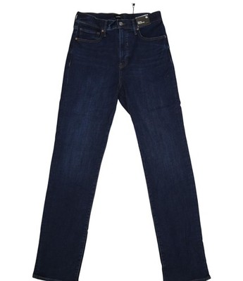 Express Jeans Womens 10L Blue Dark Wash High Rise Slim Straight Stretch Denim
