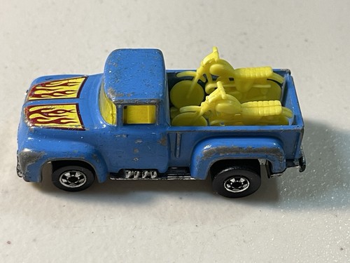 Hot Wheels Blue 56 Hi-Tail Hauler 1981 Hong Kong 9647 Vintage - Foto 4 di 5