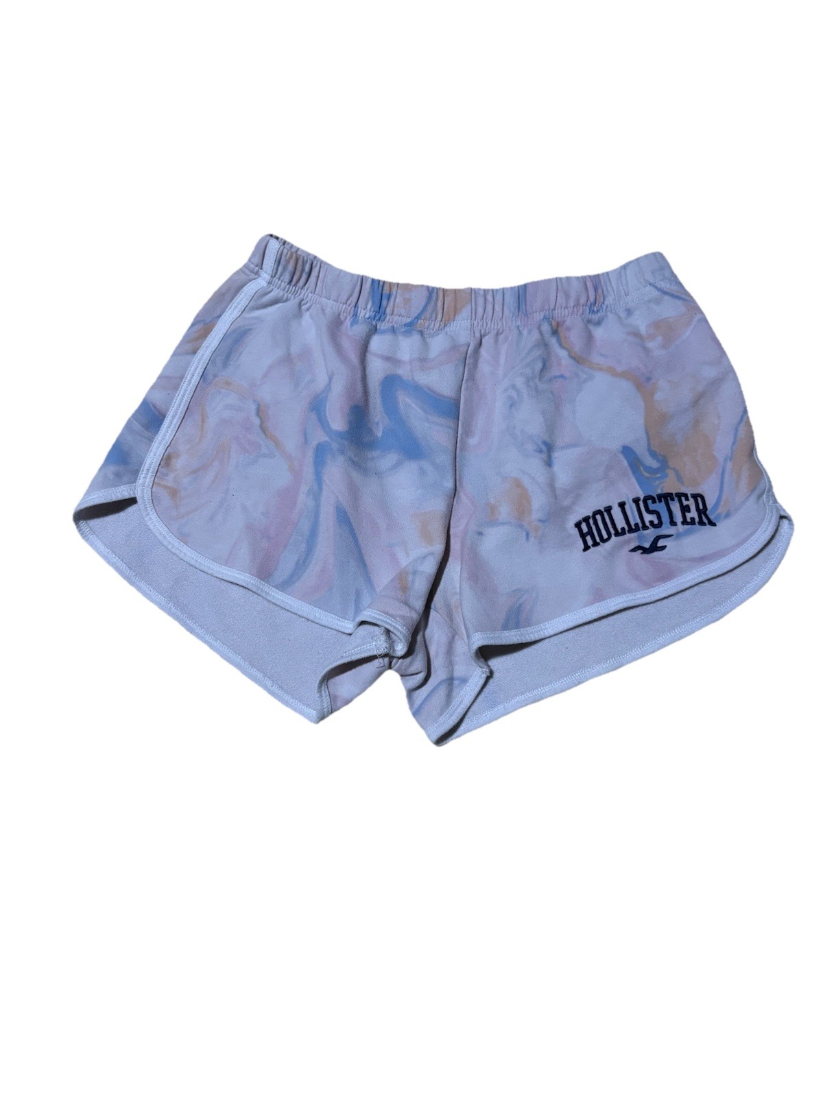 Hollister Tie-Dye Logo Soft Lounge / Dolphin Hem Shorts