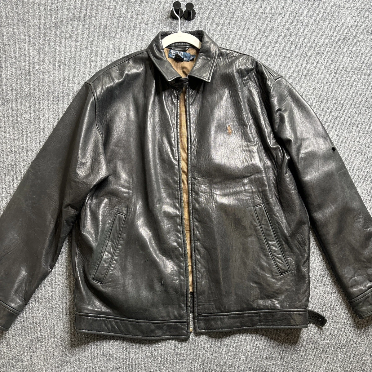 Polo Ralph Lauren Leather Black Coats & Jackets for Men for Sale