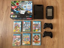 Nintendo Wii U 32GB Konsolenpaket mit Mario Kart 8 Premium Pack - Schwarz