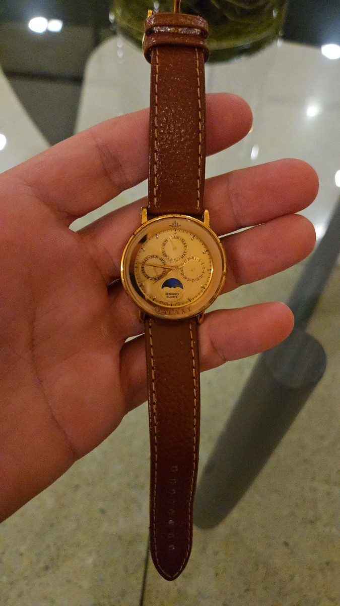 SEIKO　セイコー　ムーンフェイズ　GALAXY　5Y88-601A Vintage Seiko Galaxy Watch, Model 5Y88-601A. Moonphase | eBay