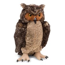 Vintage Giant Plush Owl Stuffed Animal Lifelike And Large Melissa  Doug - 17"