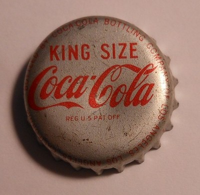Vintage Coca Cola ''King Size''..cork..used..Soda Bottle Cap
