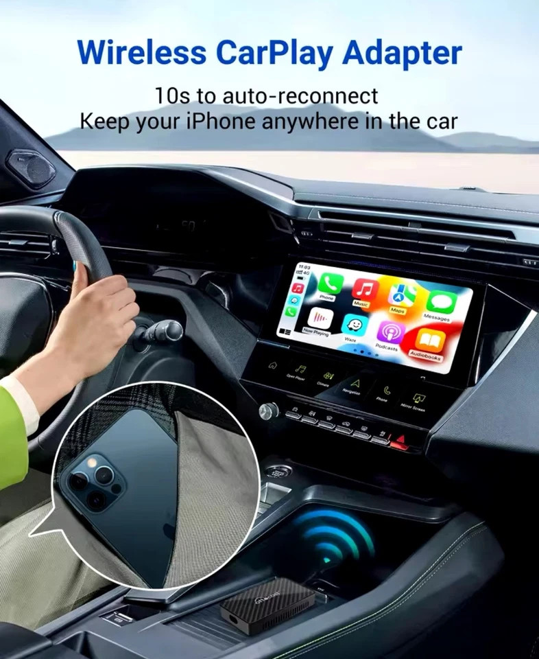 OTTOCAST Play2video Pro Wireless Android Auto Apple CarPlay Netflix Youtube - Miniatura 4