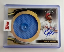 2024 Topps Five Star - Bryce Harper Jumbo Button Relic On Card Auto /5 *SEALED*