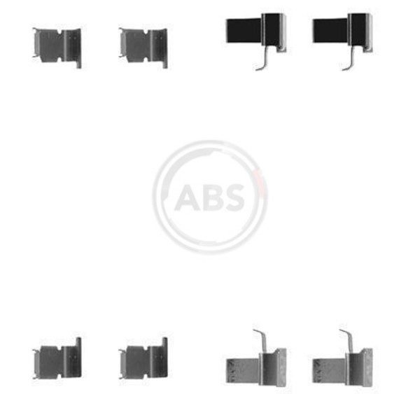 A.B.S. ZubehöRsatz Scheibenbremsbelag 1262Q FüR Toyota MR2 2 3 16V ZZW30 SW20_-image