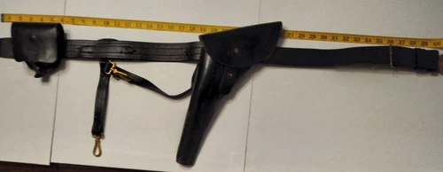 U.S Civil War Union Army Officer Leather Sword Belt Cap Pouch Leather Holsters