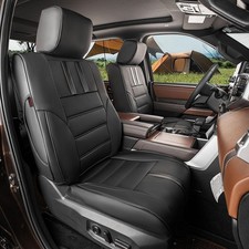 coverdream Tundra Leather Seat Covers Full Set for 2022-2025 2026 Toyota Tund...