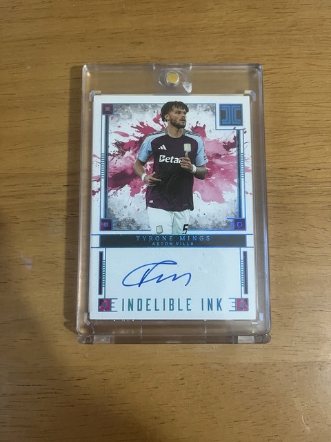 Tyrone Mings Panini Impeccable 2024/25 On Card Auto 1/1 - Aston Villa