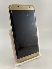 Samsung Galaxy S7 Edge Gold 32GB 5.5in 12MP Android Smartphone Cracked Faulty#F2