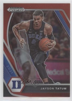 2021-22 Panini Prizm Draft Picks Red Prizm 122/299 Jayson Tatum #61 00em
