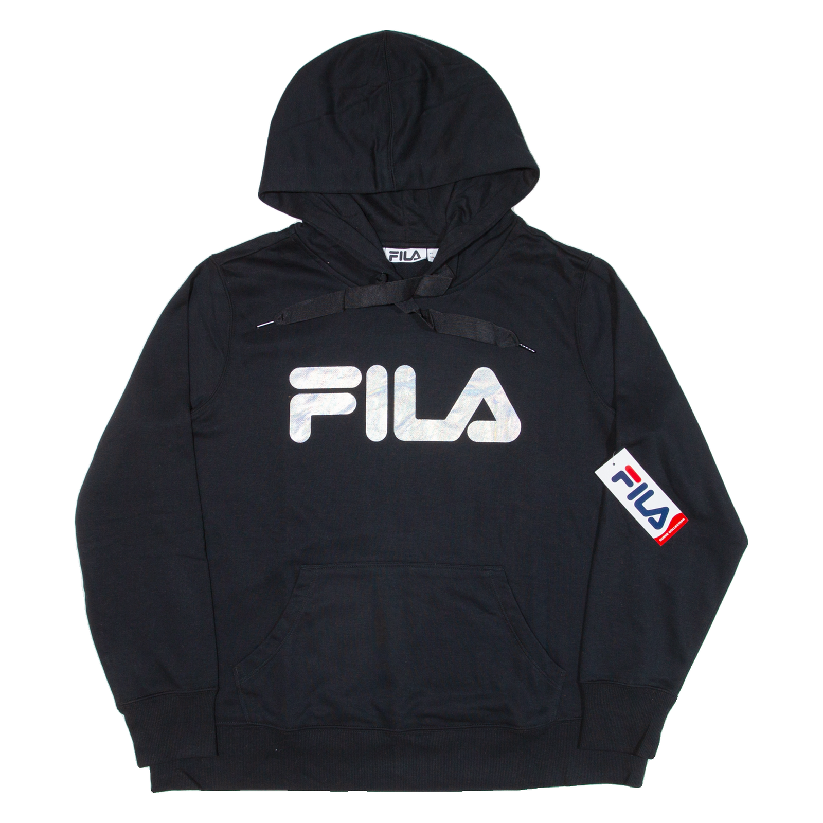 Felpa con cappuccio FILA donna nera XL
