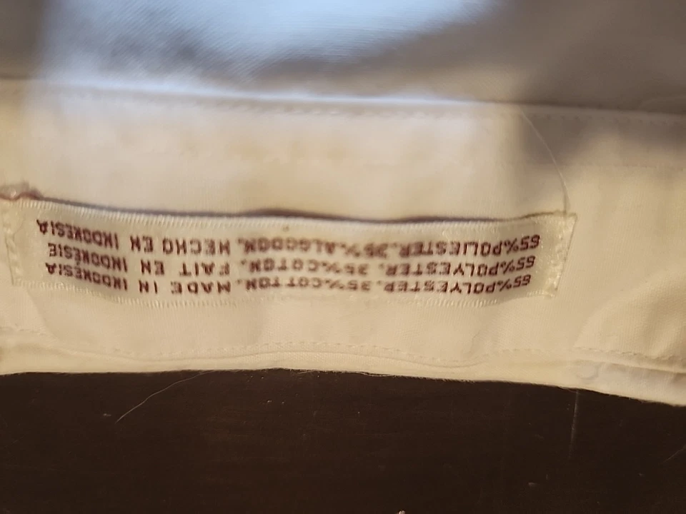 Etienne Aigner Men's White Button Down Dress Shirt 16 34/35 - Image 3 of 4