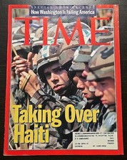 Time Magazine September 26, 1994 Taking Over Haiti