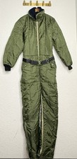 Vintage SEARS Insulated Suit Work Green Coverall Snow Ski Snowmobile Sz Medium