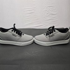 Heelys Gray/Black Canvas Lace-Up Wheeled Sneakers US 5 EU 36.5 Rubber