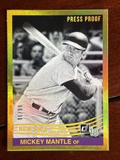 2018 Donruss Mickey Mantle Gold Press Proof #/99 Yankees