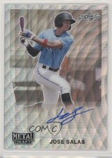 2021 Leaf Metal Draft 1990 Leaf Auto Silver Wave Jose Salas #LA-JS1 Auto 3h1