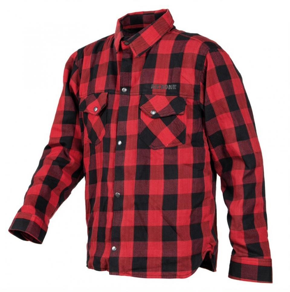 Chemise moto Nexone pour trajets quotidiens en scooter homme noir rouge 3XL