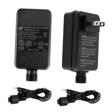 2PCS Replacement Yard Inflatable Adapter 12V2.5A,with 9.8ft Extension 2.5A/2P
