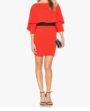 Alice+Olivia Red Cape Mini Dress Size 2,4,6? 