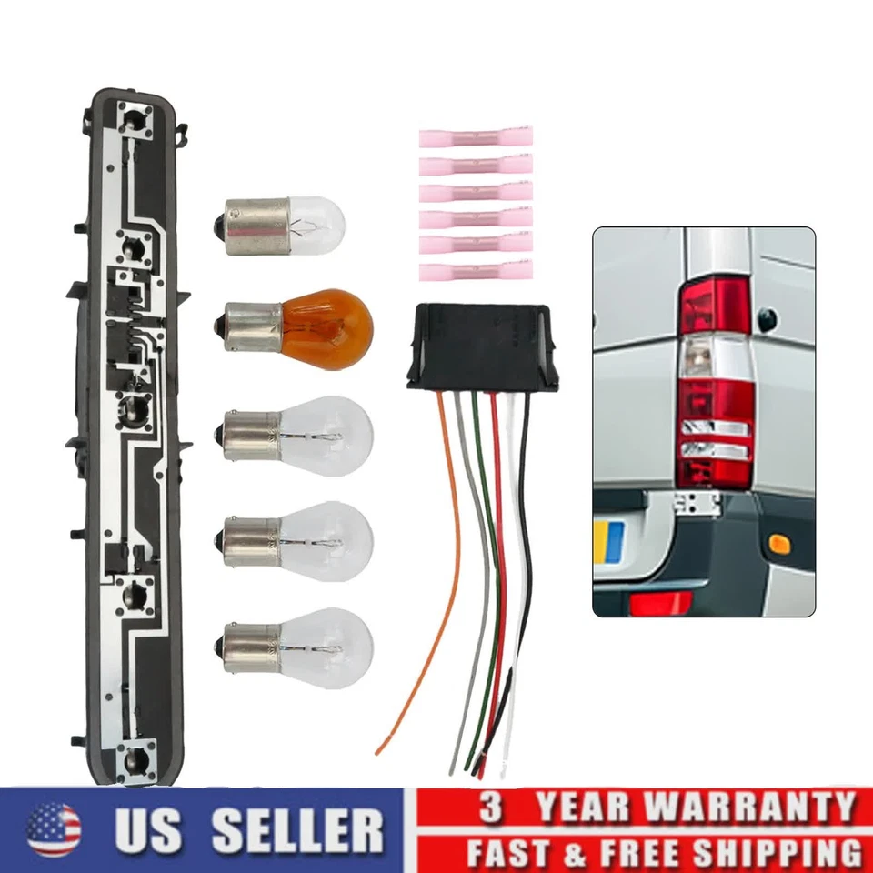 Tail Light Circuit Board w/ Bulbs + Connector For Mercedes Sprinter W906 2007-18 Foto 4 de 4