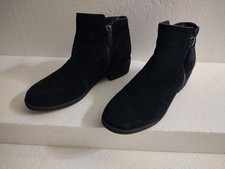 Blondo Boots Womens Black Suede Side Zip Ankle Booties Size 6
