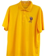 Louisiana LSU Tigers Mike The Tiger Mascot Logo Mens Polo XS-6XL, LT-4XLT New