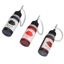 Temporary Tattoo Ink Stencil Kit 3 Colors Ink Long Lasting DIY Washable Semi KIT