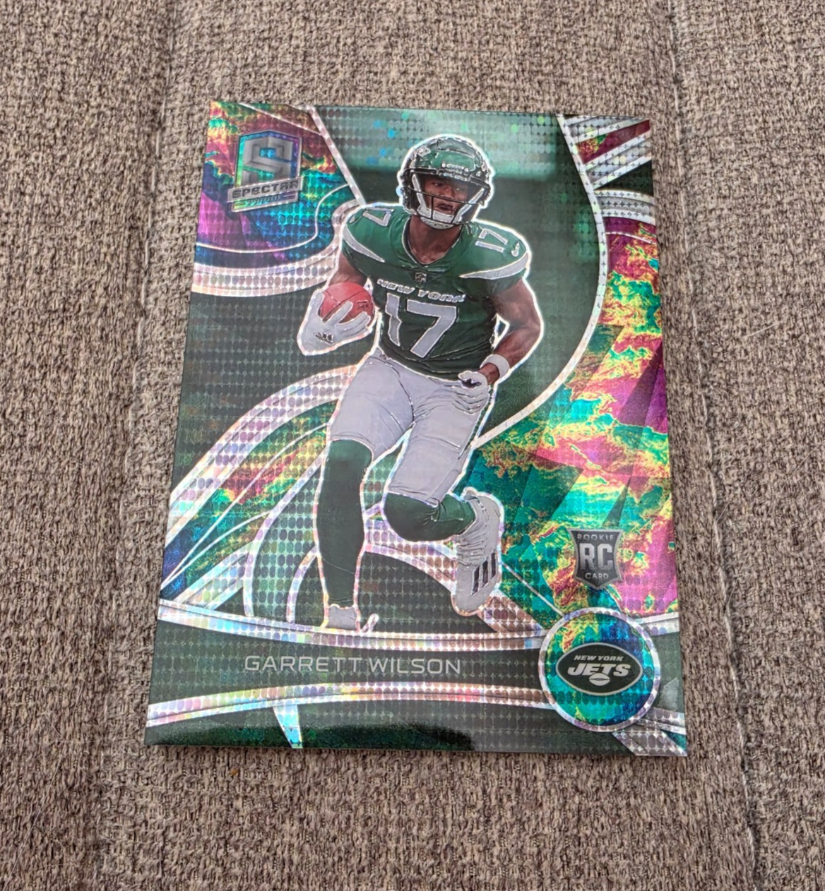 Garrett Wilson 2022 Panini Spectra Celestial /99 Rookie Card Prizm Jets RC #145