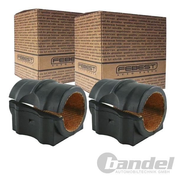 2X Febest Stabilager Gummilager Stabi Vorne Passend FüR Land Rover Range-image