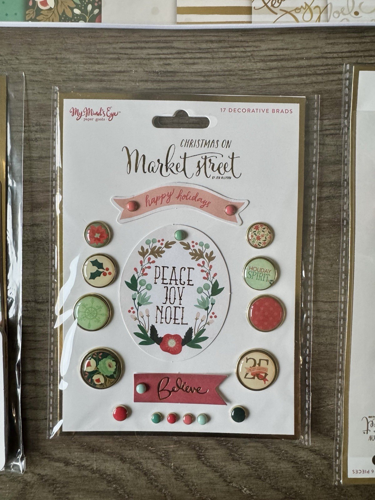 My Mind’s Eye *CHRISTMAS ON MARKET STREET* Paper Collection *5 PC LOT* MME New