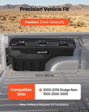 Truck Bed Storage Box 6.6 Gal25 L Waterproof Abs Wheel Well Tool Box With Anti Truck Bed Storage Box 6.6 Gal25 L Waterproof Abs Wheel Well Tool Box With Anti