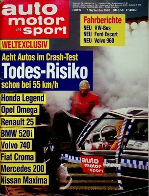 5) Auto Motor Sport AMS 19/1990 - Lancia Y10 Selectroni - Subaru Justy ECVT mit
