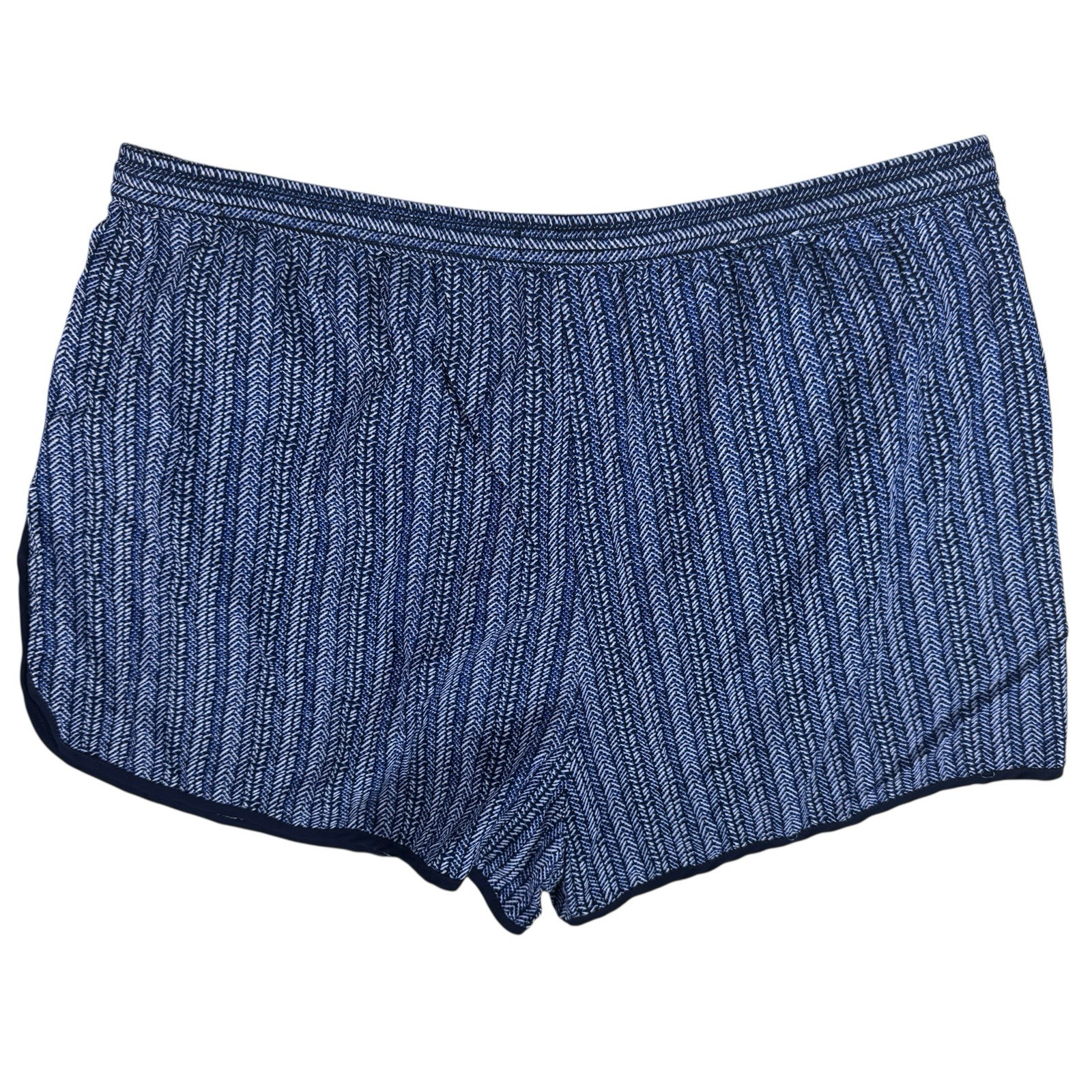 Gap 1969 Blue White Pattern Pull-On Drawstring Ca… - image 2