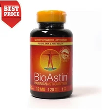 BioAstin Hawaiian Astaxanthin 12 mg Supplement 120 Soft Gels - 10/2027