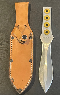 Stainless Steel  Knife Spear Tip Double Edge Fine 5.5'' BLADE