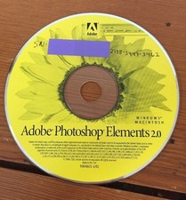 2002 Photoshop Elements 2.0 w Serial Number License Code Windows Mac CD