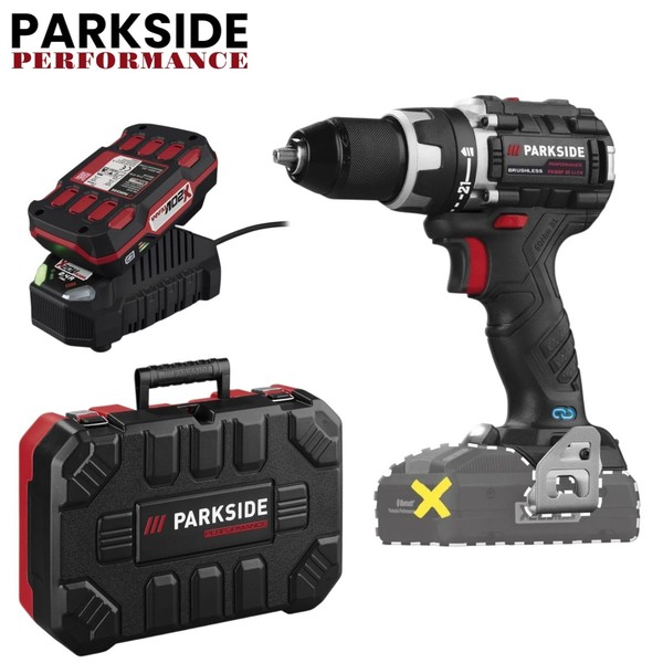 Parkside Performance Akku-Bohrschrauber Pabsp 20 Li C4, Mit 2Ah Akku & LadegeräT-image
