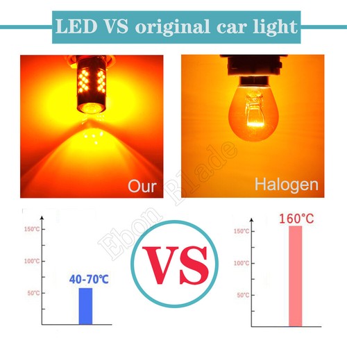 2x Amber Yelllow H11 H8 Super Bright 42-SMD 2016 LED Fog Light Driving Bulbs 12V - Picture 7 of 8